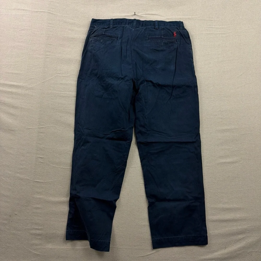Polo‎ Ralph Lauren Preston Pant Mens 32x26 Navy Blue Cotton Chino Straight Leg